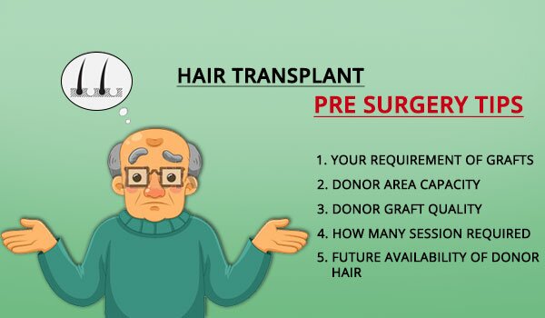 Hair Transplant Pre Surgery Tips